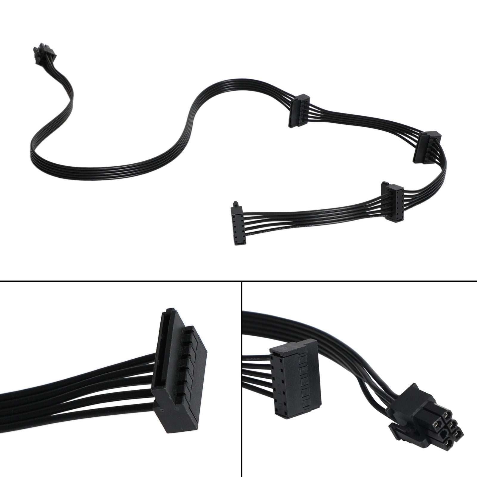 Cable de repuesto de 6 pines a 4 SATA para Corsair RM1000X RM850X RM750X