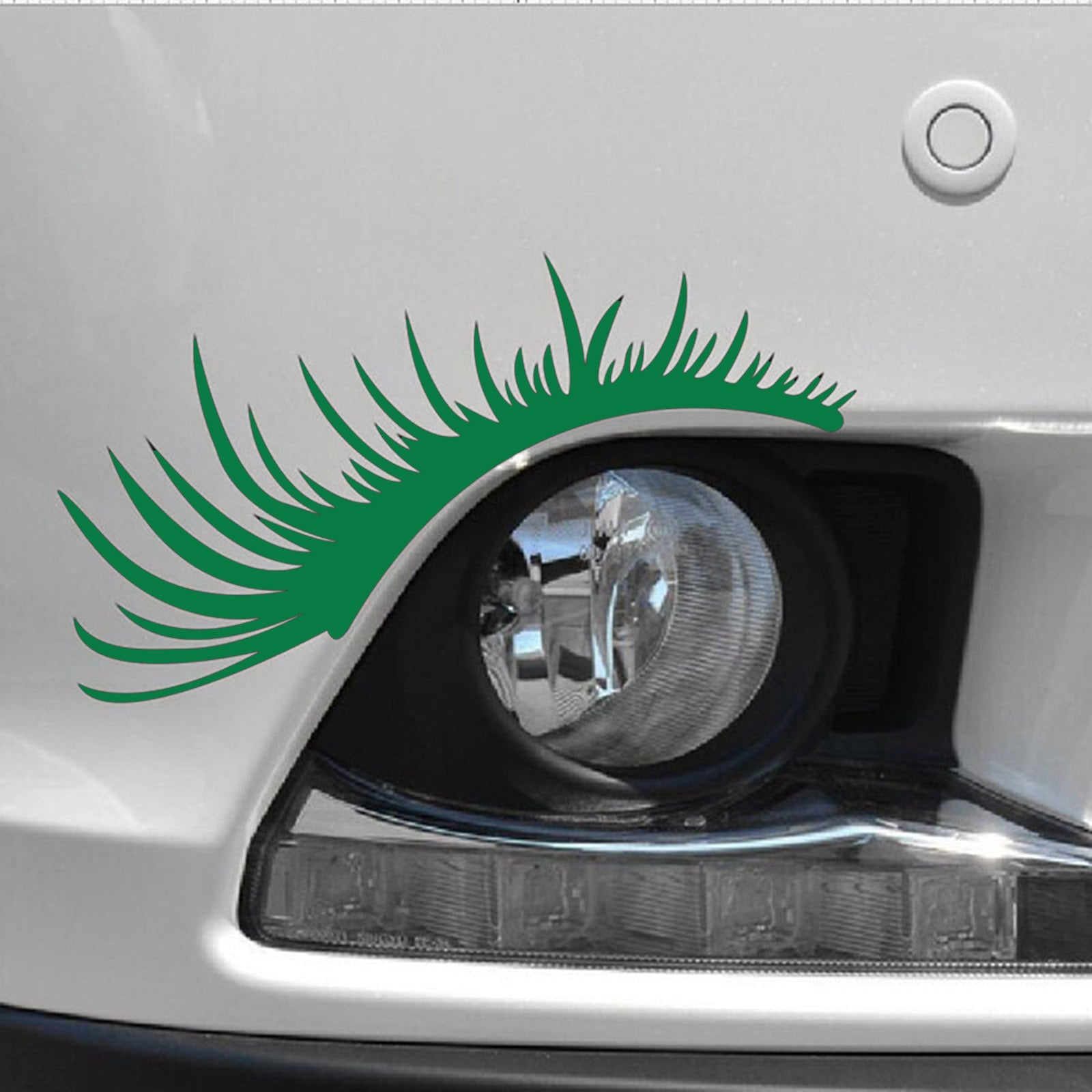 Car Headlight Eyelash Sticker Eyebrow Decal for Porsche Volkswagen Beetle Black Generic