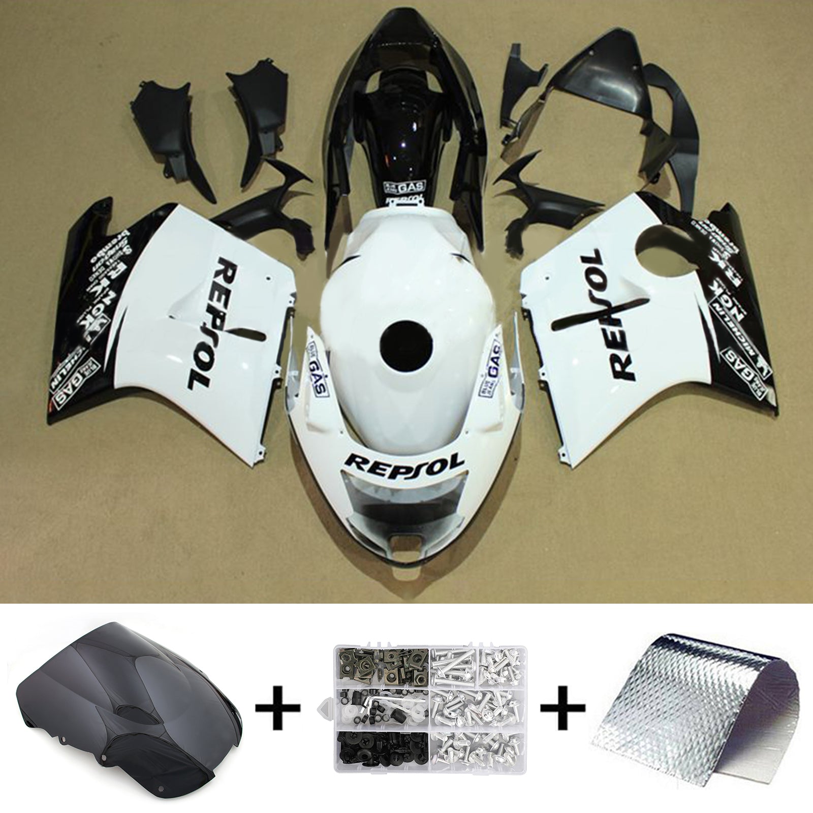 Honda CBR1100XX SuperBlackBird 1996-2007 Fairing Kit Bodywork ABS