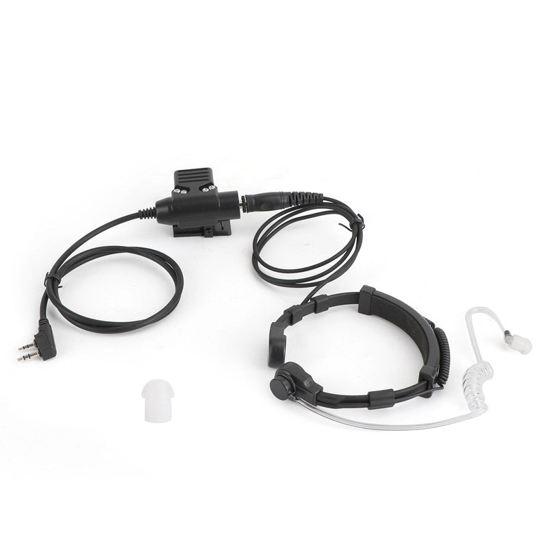 Auriculares con micrófono de garganta aptos para TK3107 TK3207 TK3160 BaoFeng UV5R UV-82