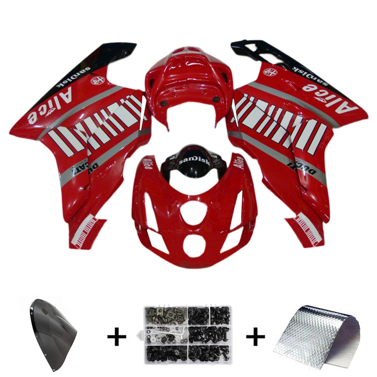 Ducati 999 749 2003 2004 Kit Carenado Carrocería ABS