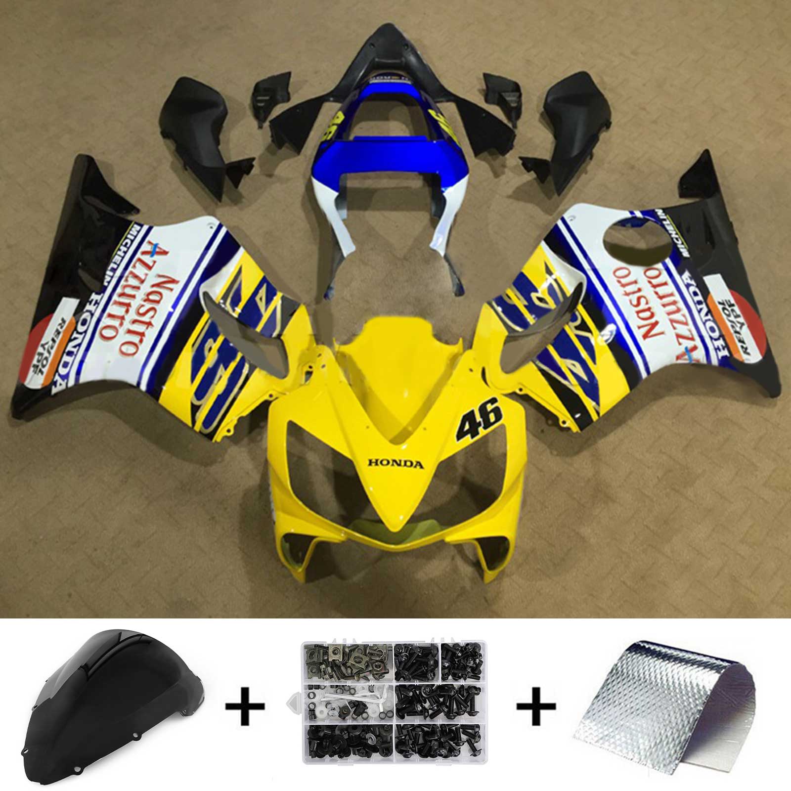 Honda CBR600 F4i 2001-2003 Fairing Kit Bodywork Plastic ABS