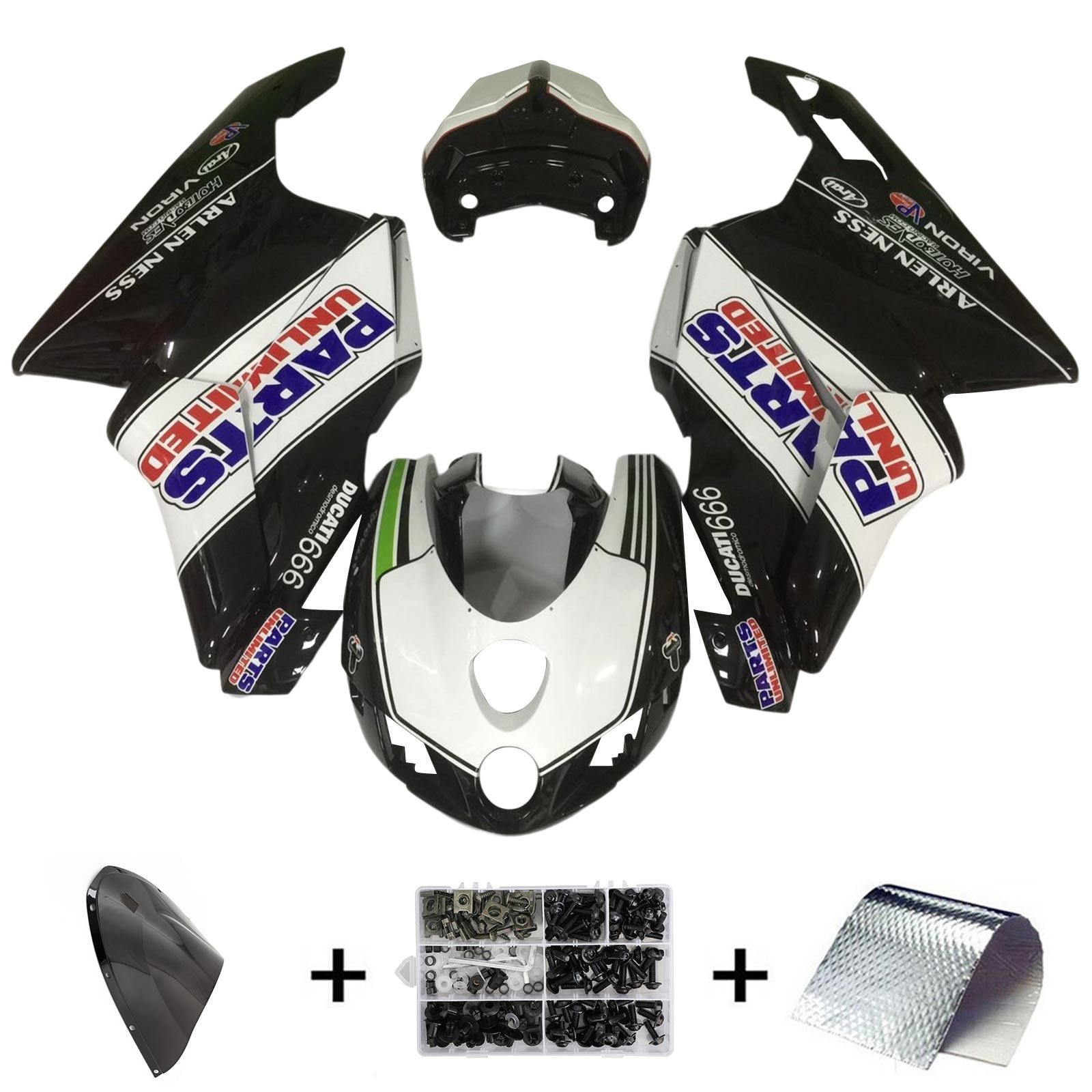 Ducati 999 749 2003 2004 Kit Carenado Carrocería ABS