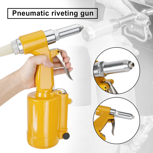 Pneumatic Air Hydraulic Pop Rivet Gun 3/32" 1/8" 5/32" 3/16" Riveting Tool
