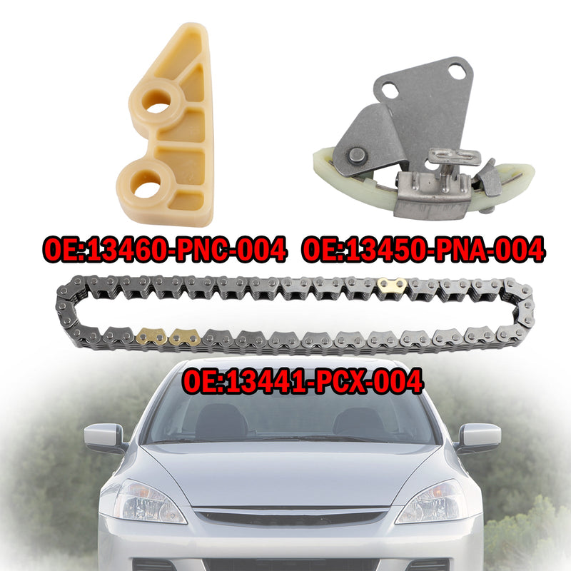 2003-2007 Honda Accord 2.4L L4 no para 3.0L V6 Kit de guía de tensor de cadena de bomba de aceite 13441-PCX-004 13460PNC004