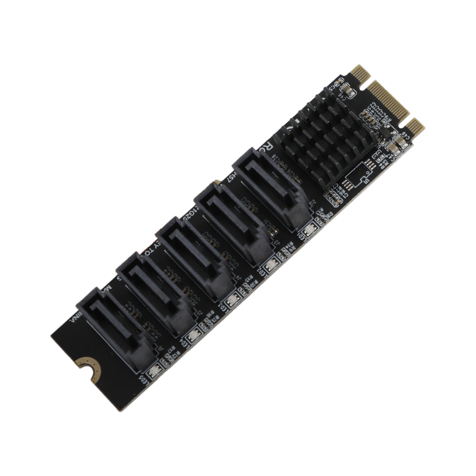 M.2 To SATA 3.0 Adapter JMB585 5 Port Hard Disk Drive Expansion Card for PH56