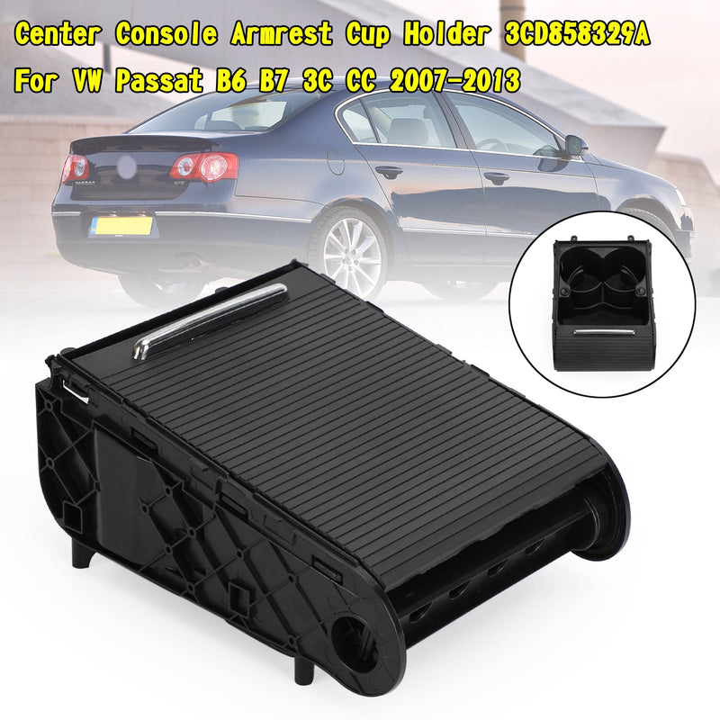 Consola central reposabrazos portavasos 3CD858329A para VW Passat B6 B7 3C CC 2007-2013 genérico