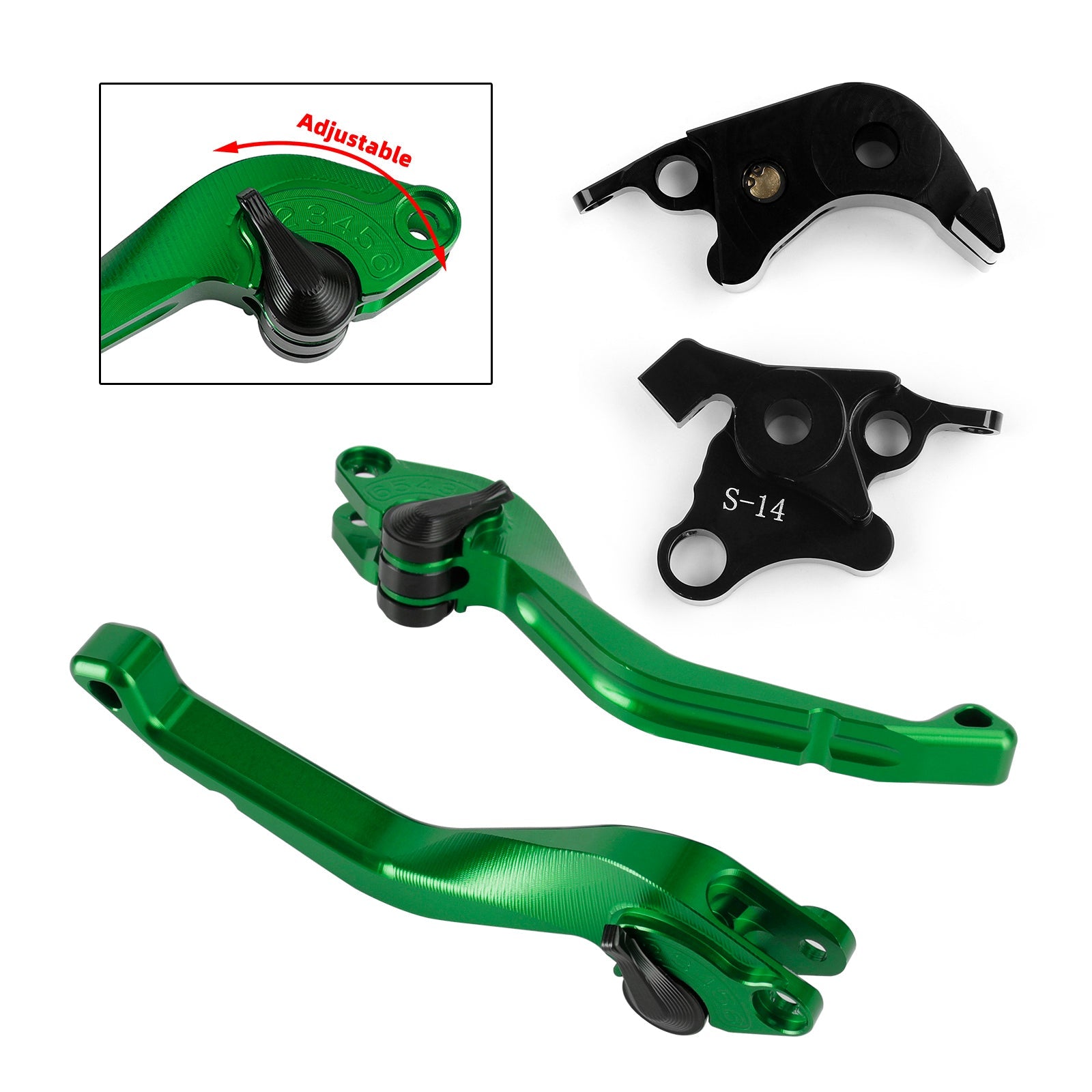 Palanca de freno de embrague corto CNC Suzuki GSXR1000 2007-2008