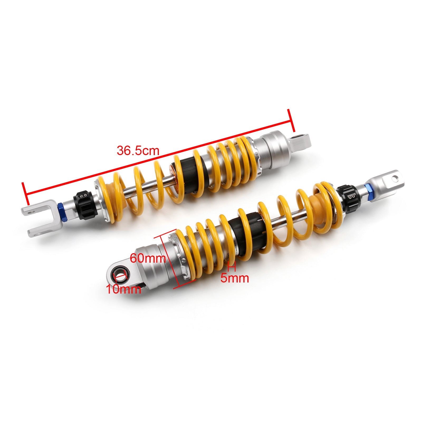 Pair 365mm 14.3" Rear Shock Absorber Gas Suspension For DeaLim SV250 Generic