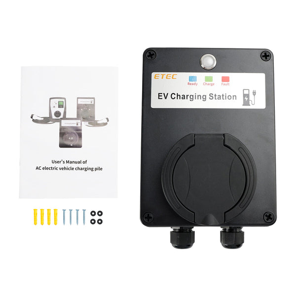 EV Charger Charging Wall Box Unit Socket Rapid EV WallBox 32A 22KW Type2 IP65