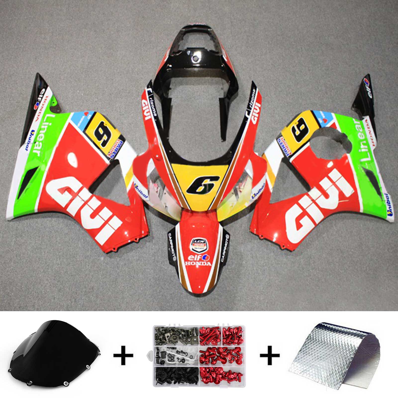 Honda CBR954 2002-2003 Fairing Kit Bodywork Plastic ABS