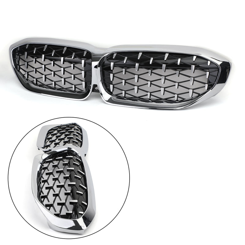 Diamond Style Grill For BMW New 3 Series G20 Racing Chrome Front Kidney Grille Generic