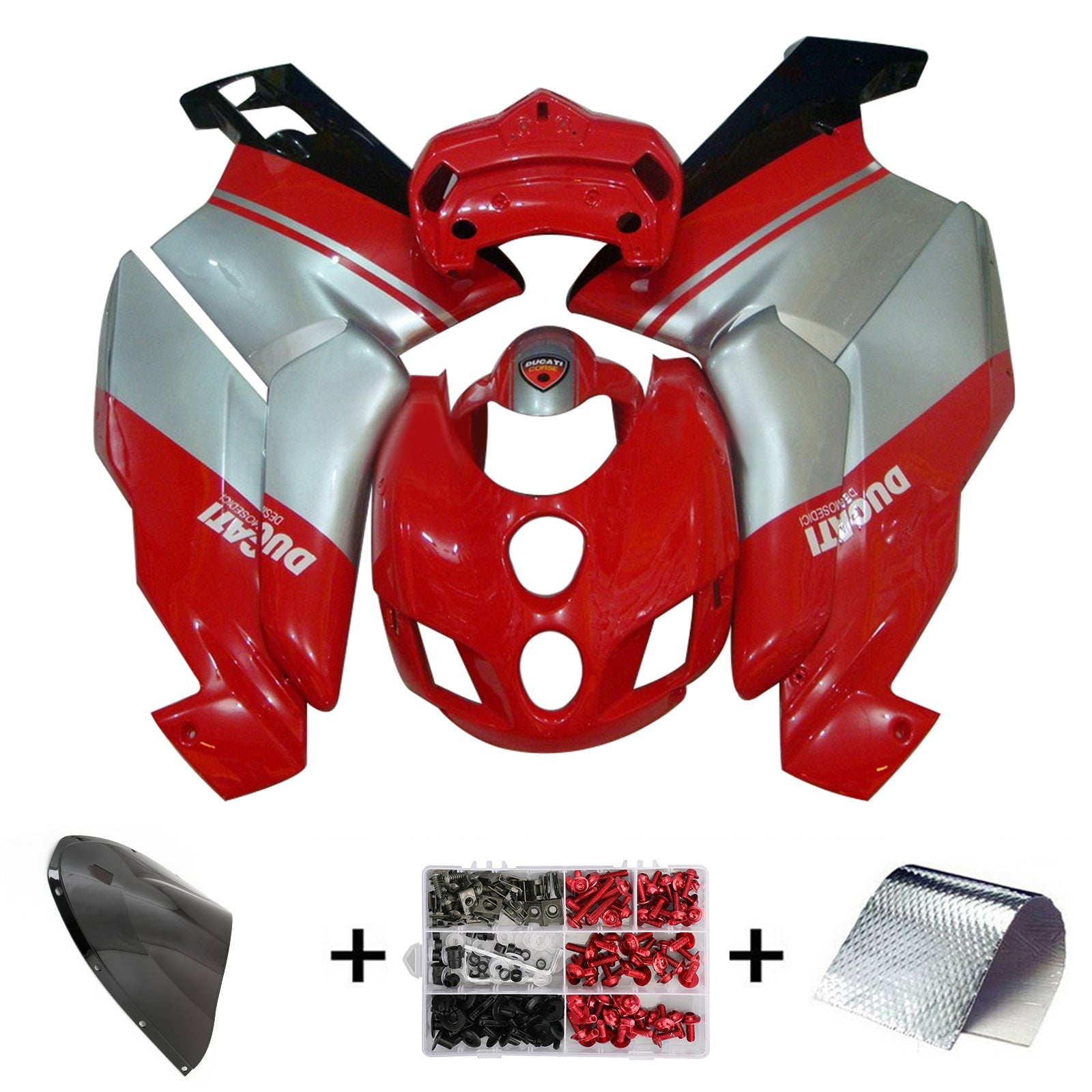 Amotopart Ducati 999 749 2005 2006 Kit Carenado Carrocería ABS