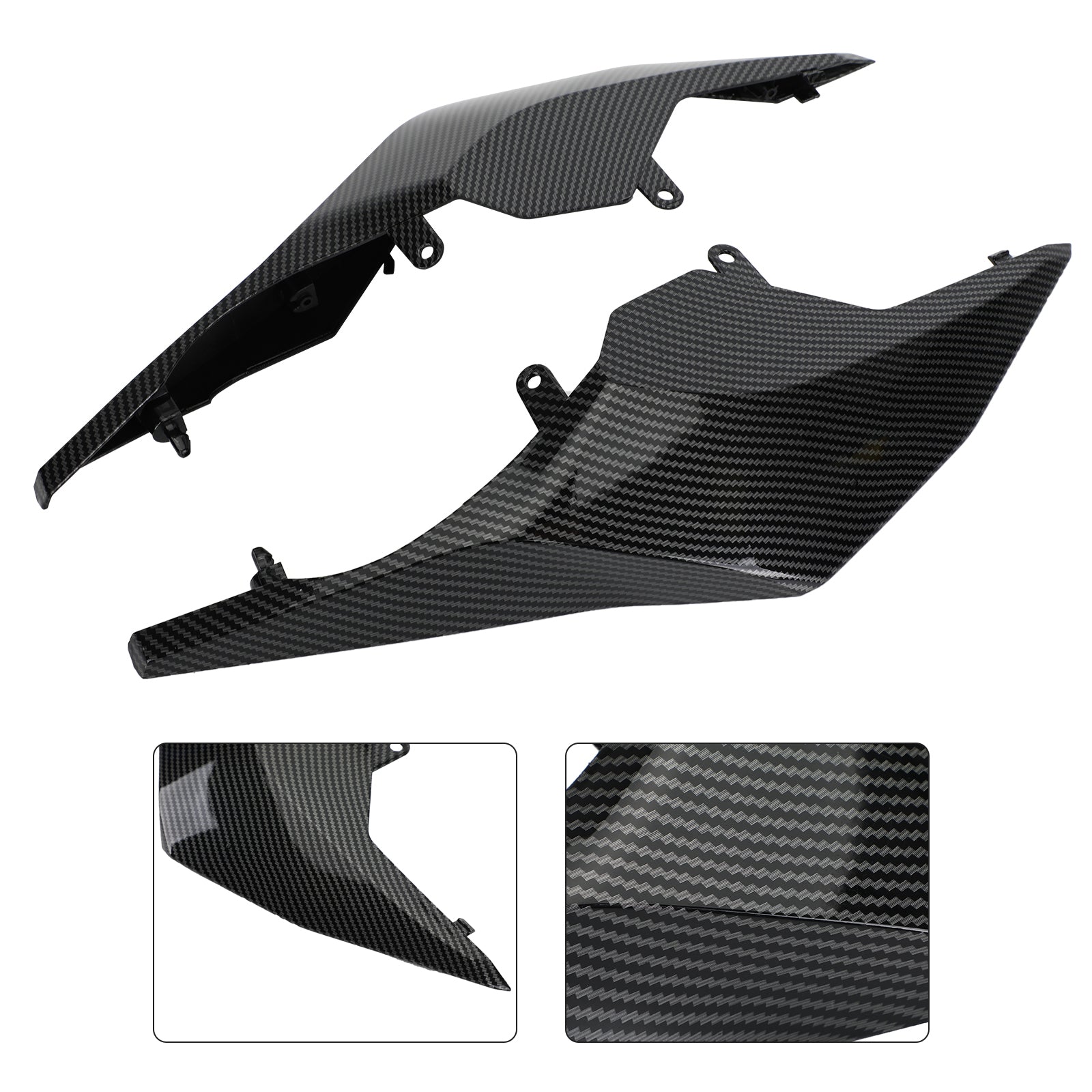 Embellecedor de panel de asiento lateral trasero, cubierta de carenado para Honda CB650R/CBR650R 2019-2020 genérico