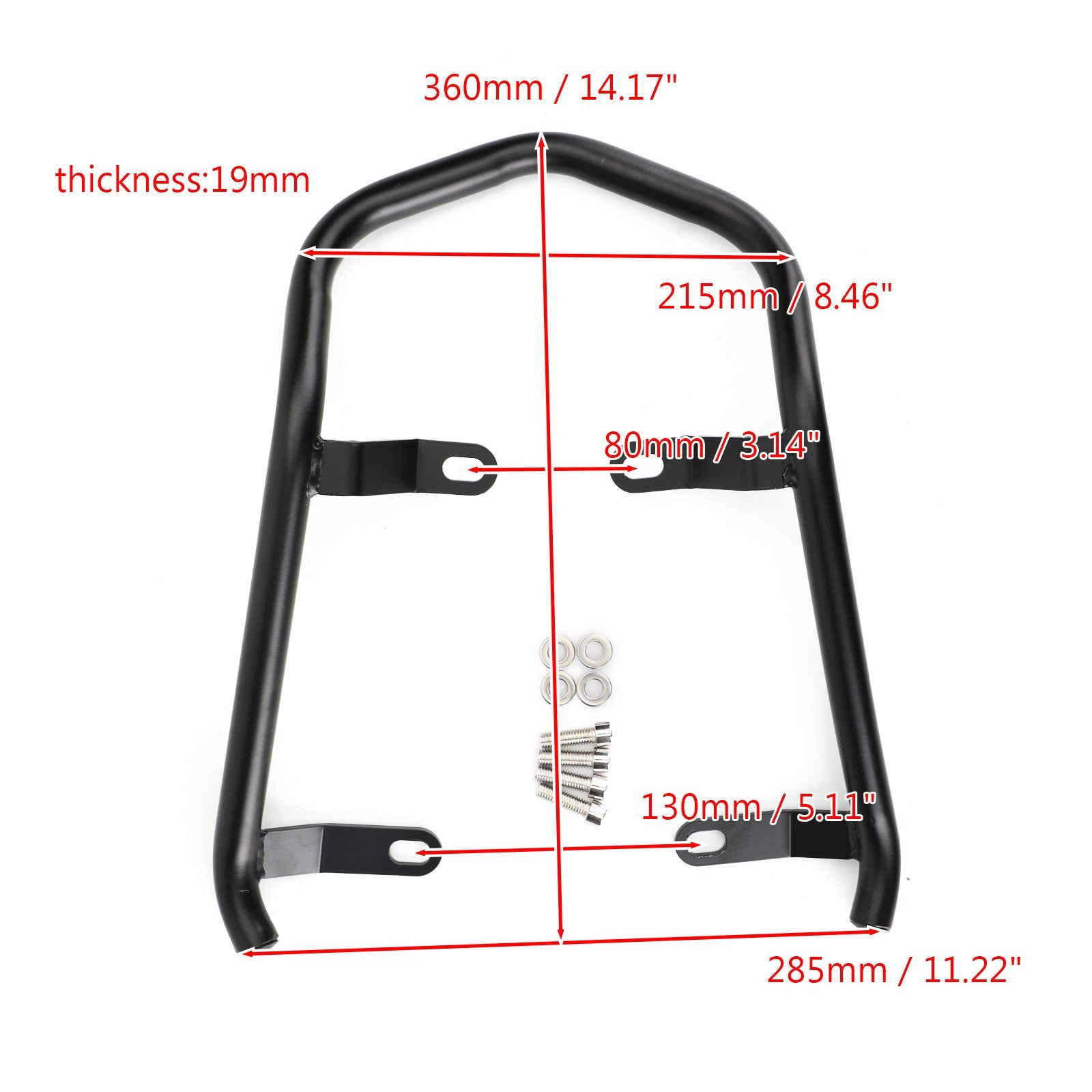 Manija de pasajero Barra de agarre Reposabrazos de mano Ajuste trasero para BMW R NineT SCRAMBLER 14-20 Genérico