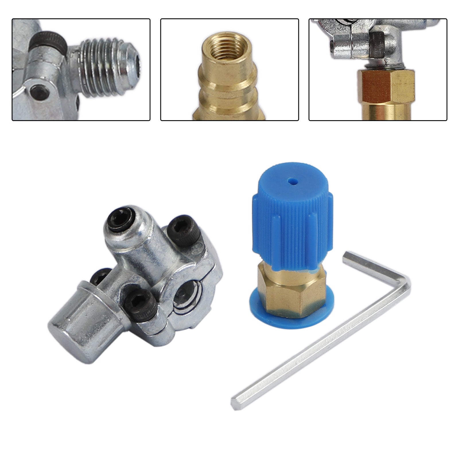 Para refrigerante R12 R22 R134A A/C Retrofit ValveBPV31 Bullet Piercing Tap Kits