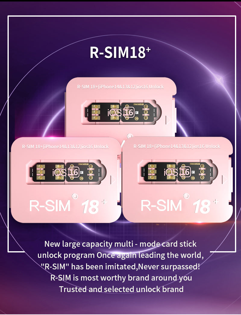 R-SIM 18+ Nano desbloquear tarjeta RSIM compatible con iPhone 14 13 Pro MAX 12 Pro 11 X IOS 16