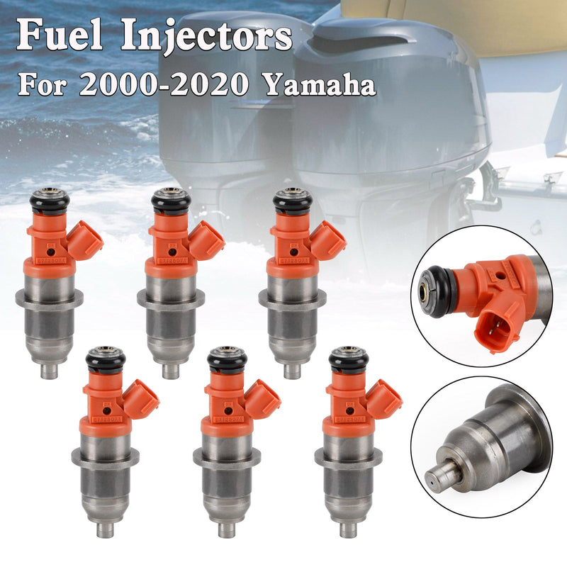 6 uds 68F-13761-00-00 inyectores de combustible para Yamaha fuera de borda HPDI 150-200 HP E7T05071