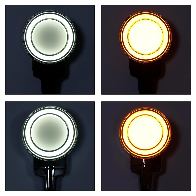 مصباح إشارة الانعطاف الأمامي المسطح LED لجولة التراث سوفتيل الكلاسيكية 99-23