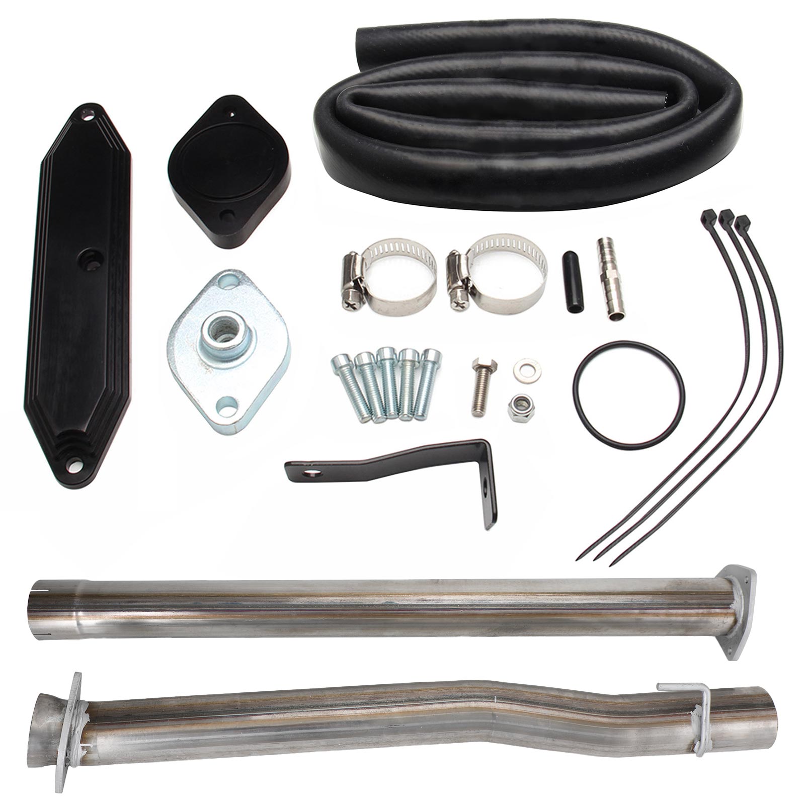 2011-2022 6.7L Ford F250 F350 F450 4" Muffler Exhaust Pipe + EGR Delete Kit