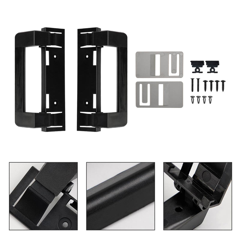 2 × RV refrigerador manija de puerta soporte agarre Hardware negro para Dometic 3316882900