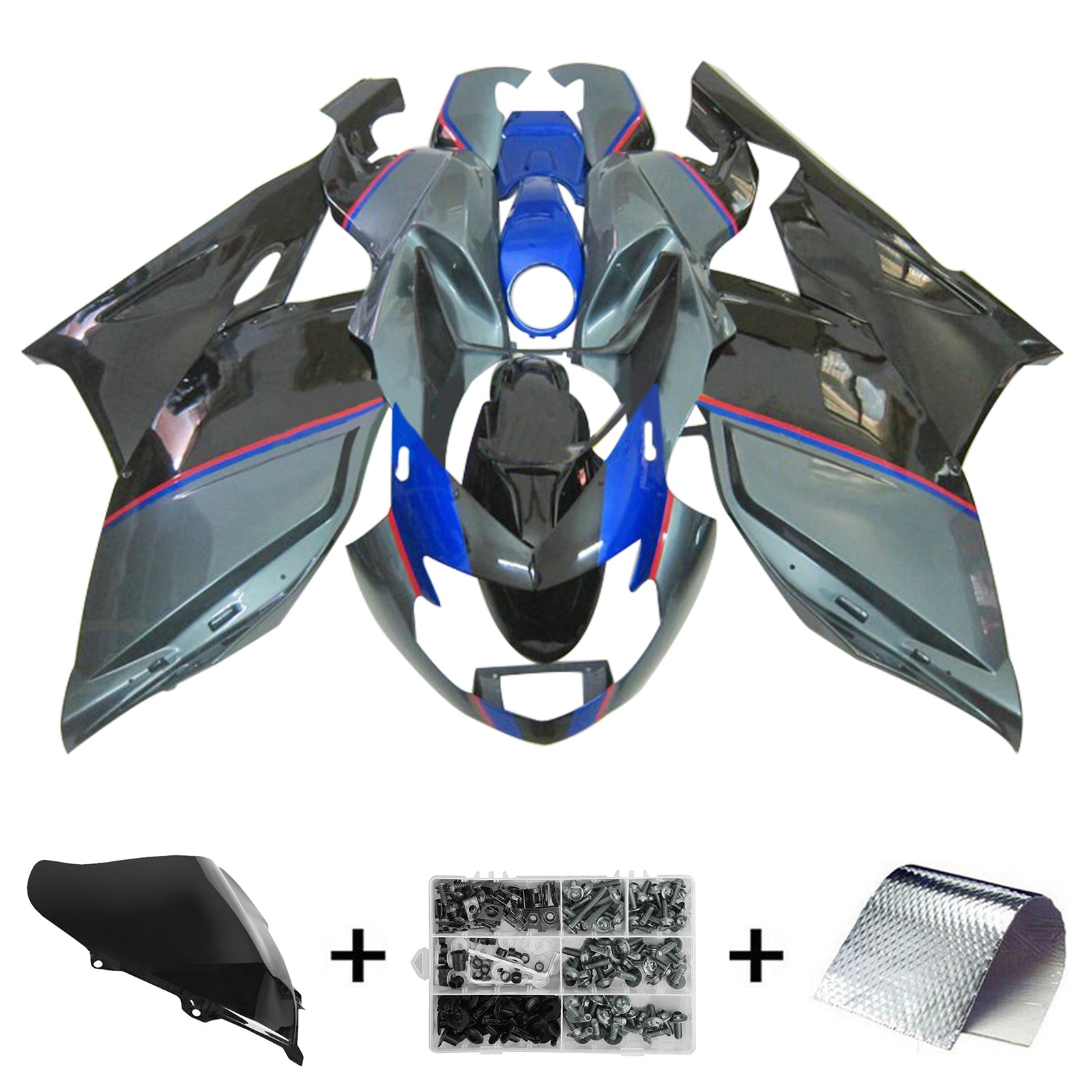 BMW K1200S 2005-2010 Fairing Kit Bodywork Plastic ABS