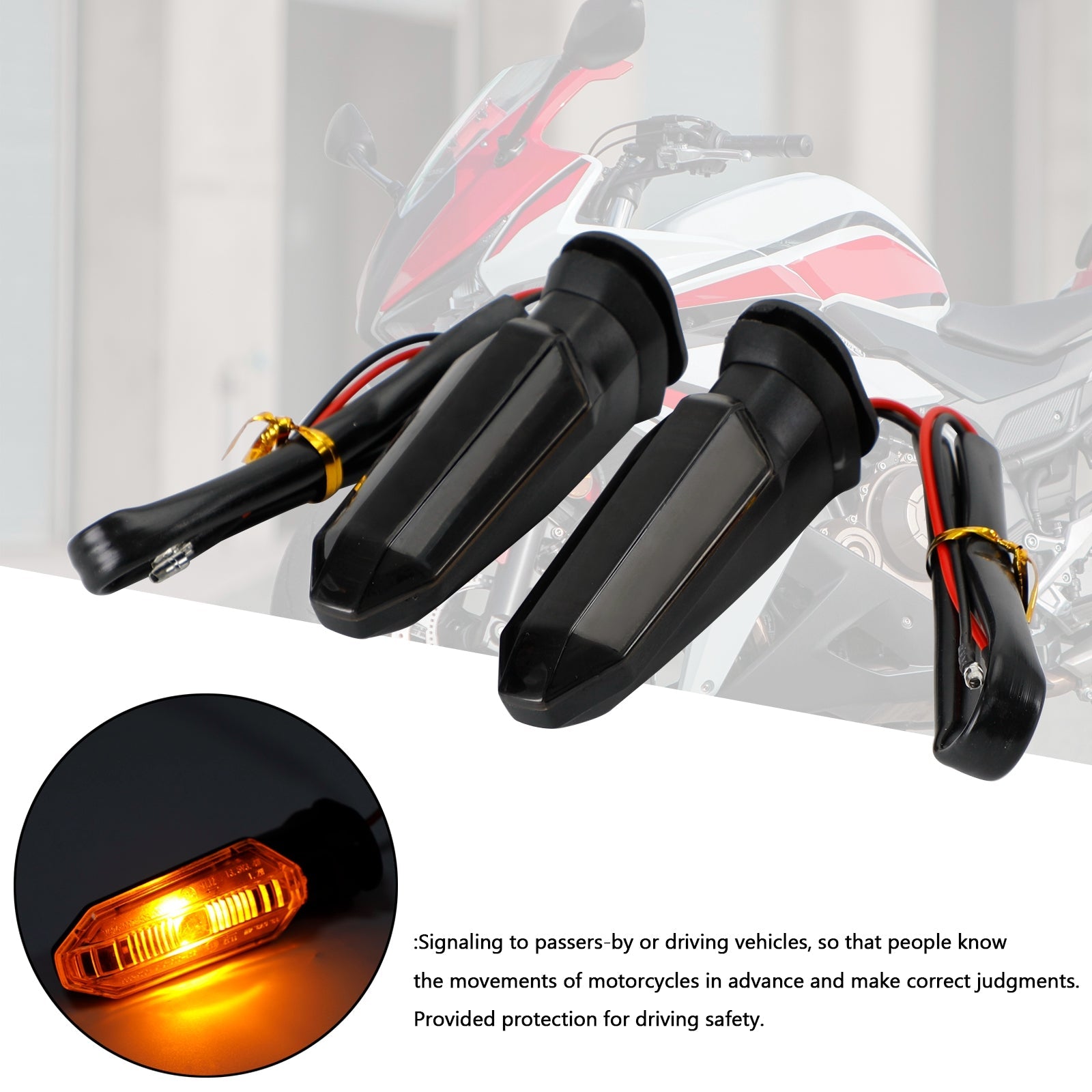 HONDA CRF250 CB500 CB650F CTX700 LED Turn Signal Lights Indicator Lamps