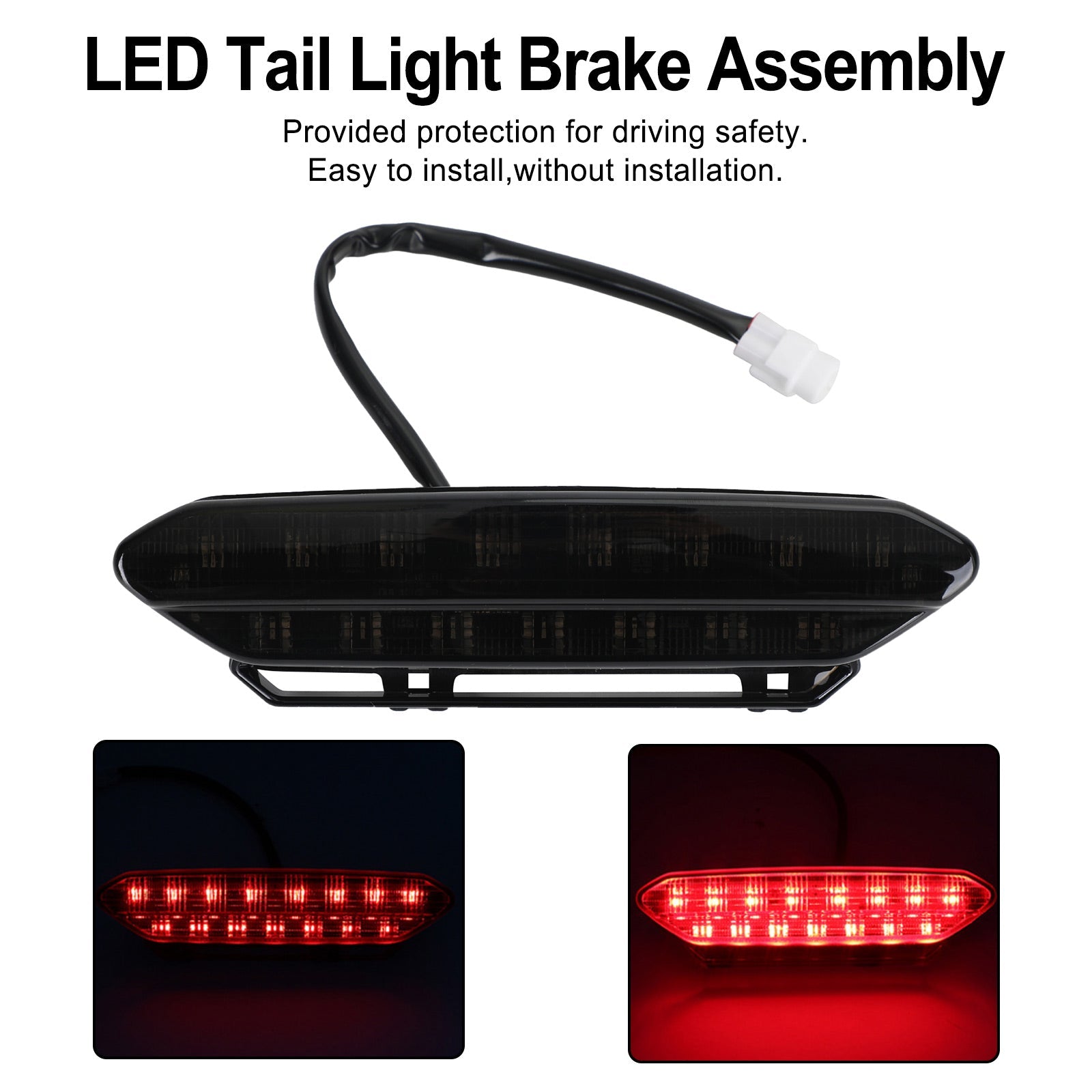 LED Tail Light Taillight for YAMAHA YFZ450 YFZ 450 2006-2009 5TG-84710-21-00 Generic