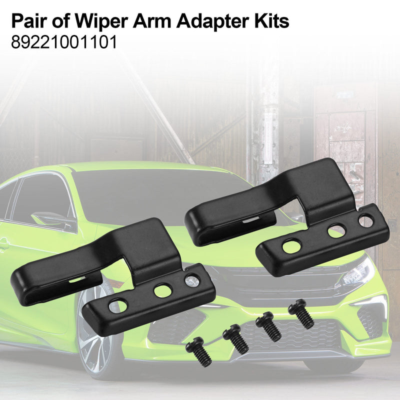 Pair of Wiper Arm Adapter Kits For Toyota Honda Subaru Mitsubishi 89221001101 Generic
