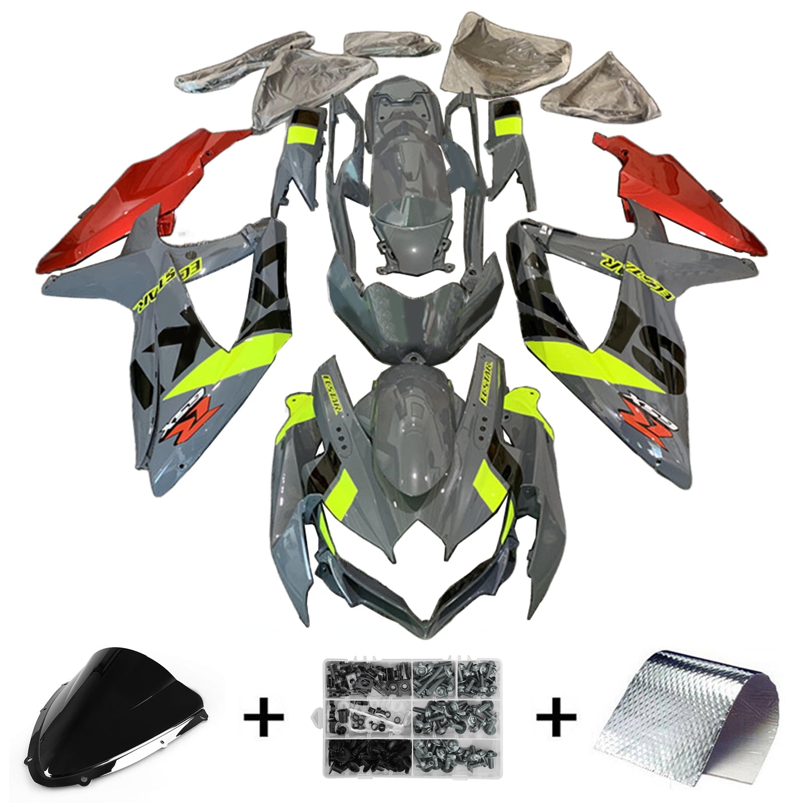 Suzuki GSXR 600/750 2008-2010 K8 Fairing Kit Bodywork Plastic ABS