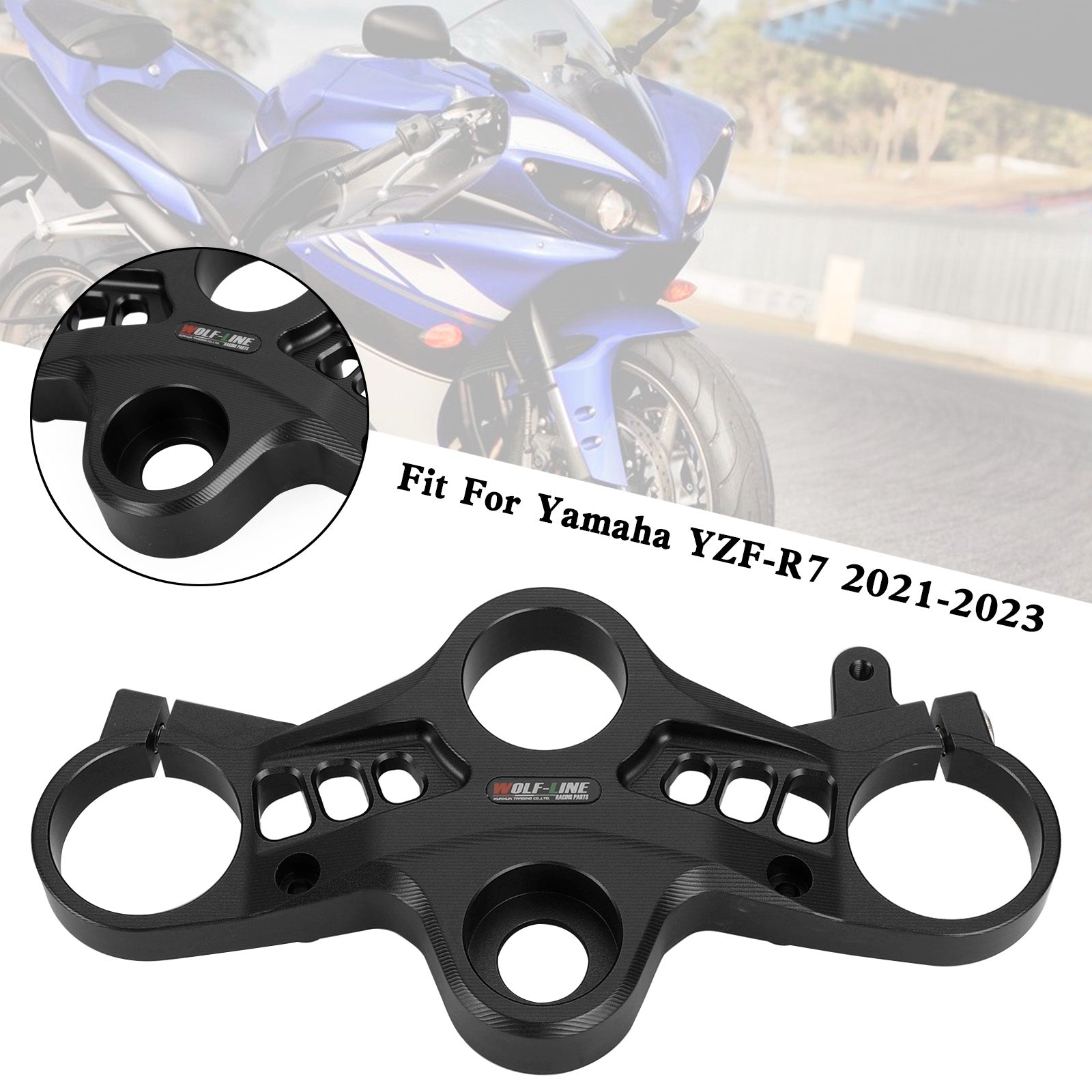 Aluminum Upper Front Top Triple Tree Clamp For Yamaha YZF-R7 2021-2023