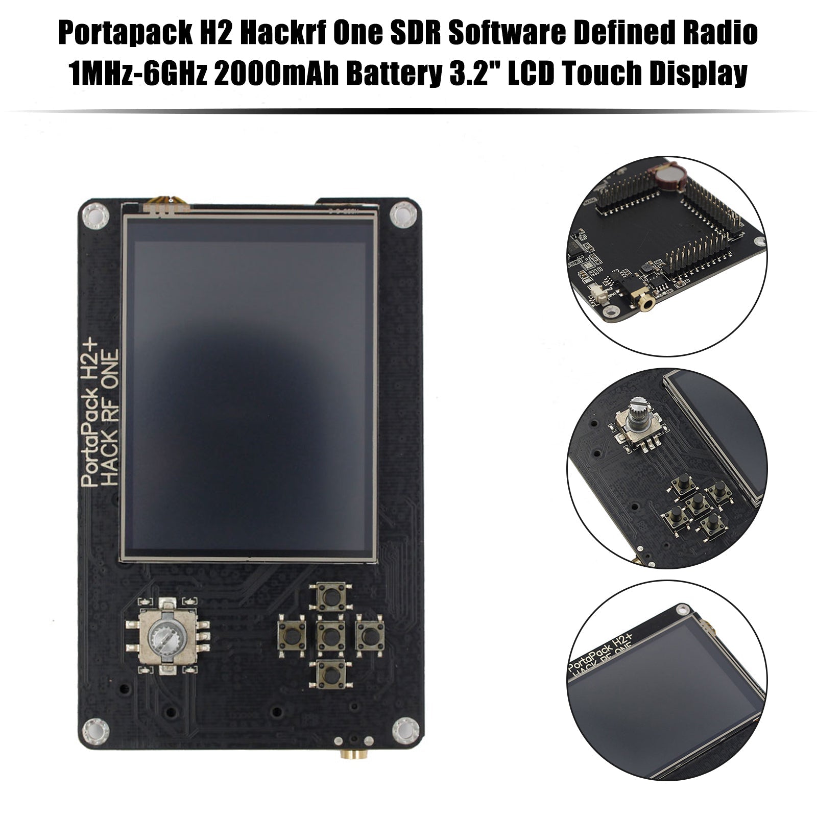 Upgraded HackRF One V1.7.3 Portapack H2 1MHz-6GHz SDR Software Defined Wireless