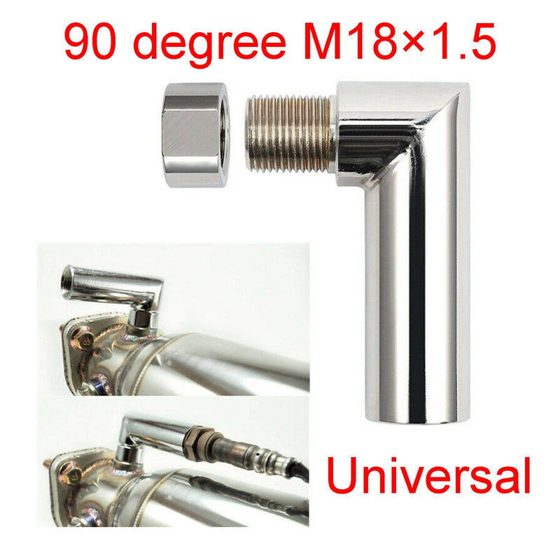 M18X1.5 O2 Oxygen Spacer Sensor Angled Extender 90 Degree 02 Bung Extension Generic