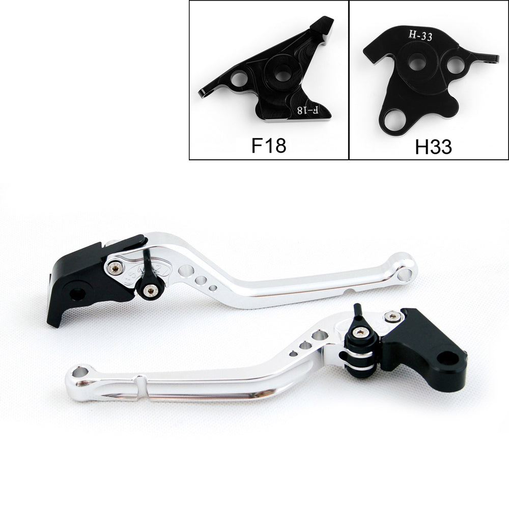 Long Brake Clutch Levers For Honda 10-13 CBF1000/A 13-15 CB1100/GIO Black Generic