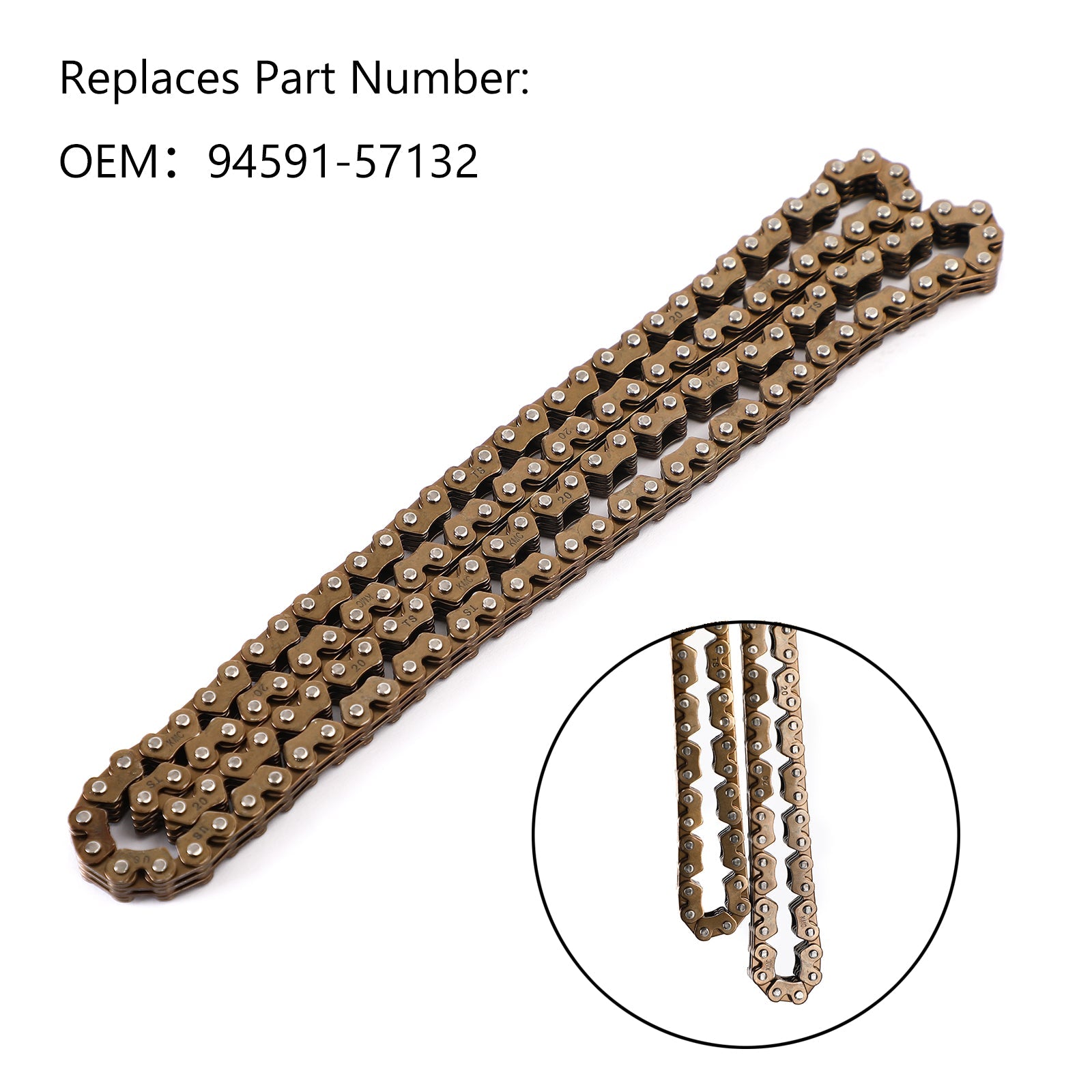 Drive Chain For Yamaha 94591-57132 Xvs1300 Xvs1300A Xvs1300 Bg Ct Ctf Cu Generic