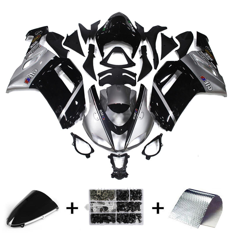 Kawasaki ZX6R 636 2007-2008 Fairing Kit Bodywork Plastic ABS