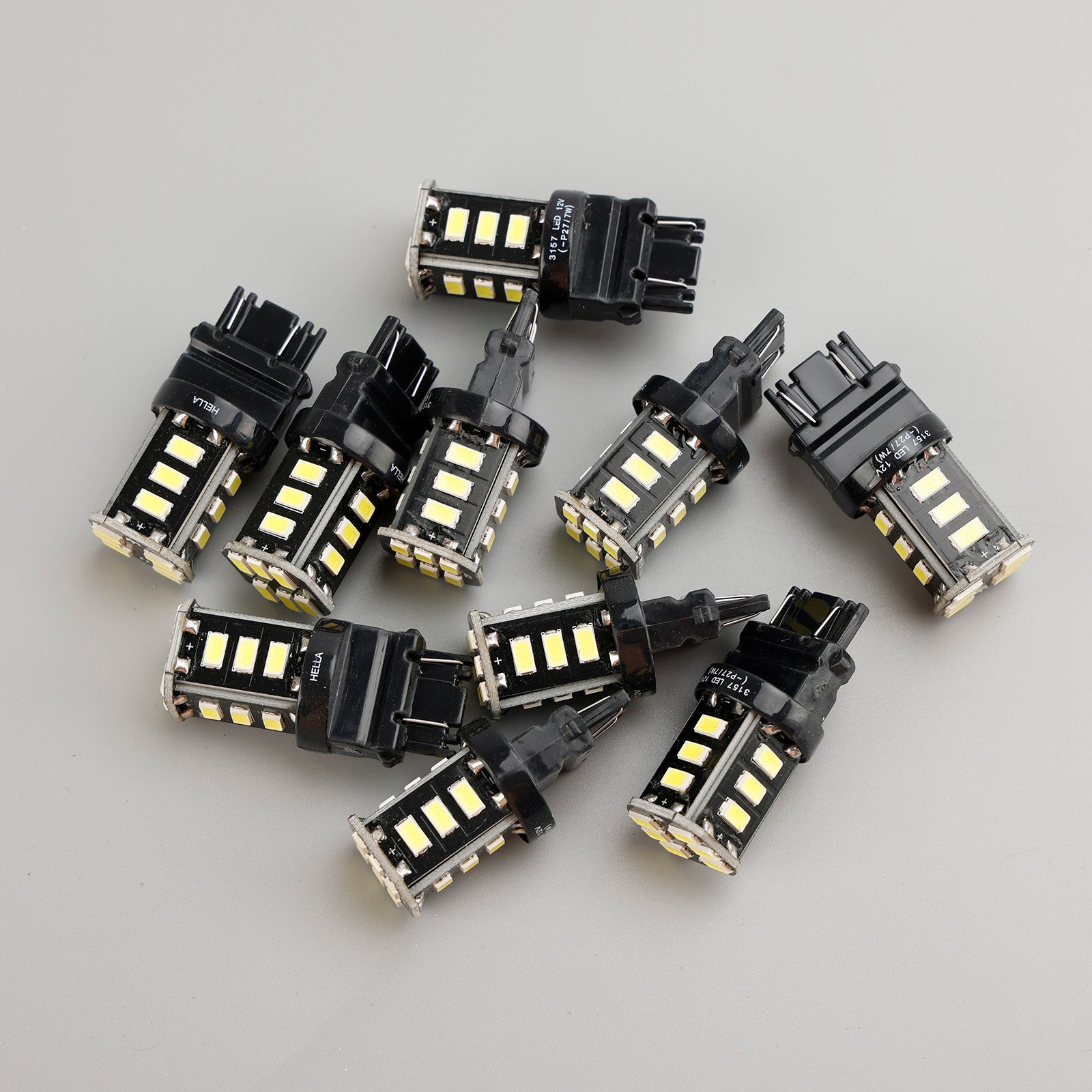 10X For HELLA LED Retrofit 3157W LED P27/7W 12V 3W W2.5x16Q 6000K