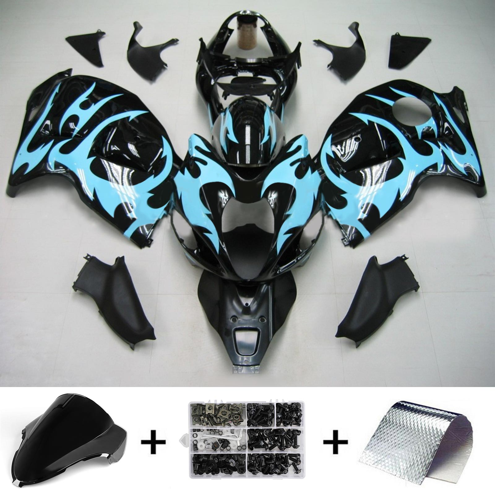 Suzuki Hayabusa GSXR1300 1999-2007 Fairing Kit Bodywork Plastic ABS