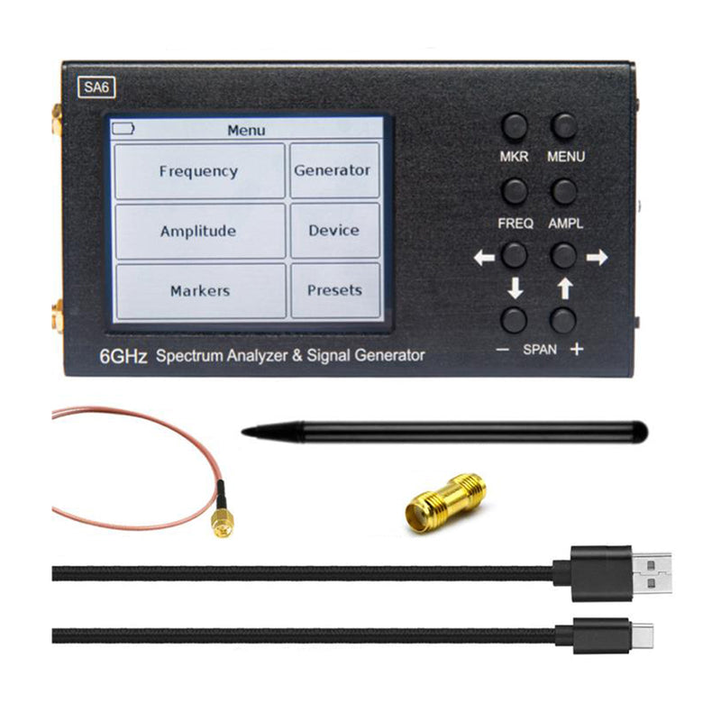 Analizador de espectro Generador de señal Wi-Fi 2G 4G LTE CDMA GSM GPRS SA6 6GHz