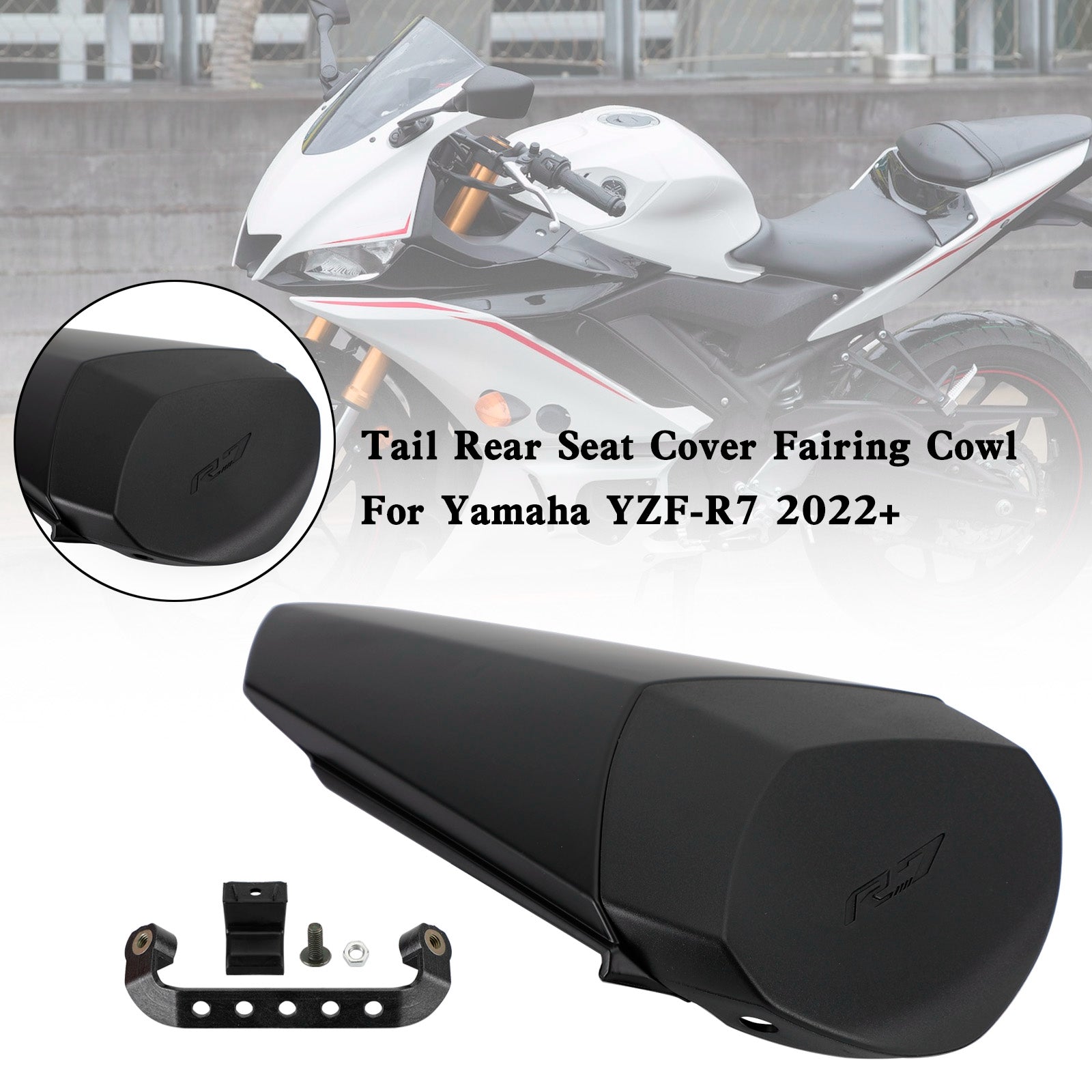 2022 2023 2024 YAMAHA YZF-R7 YZF R7 Tail Rear Seat Cover Fairing Cowl