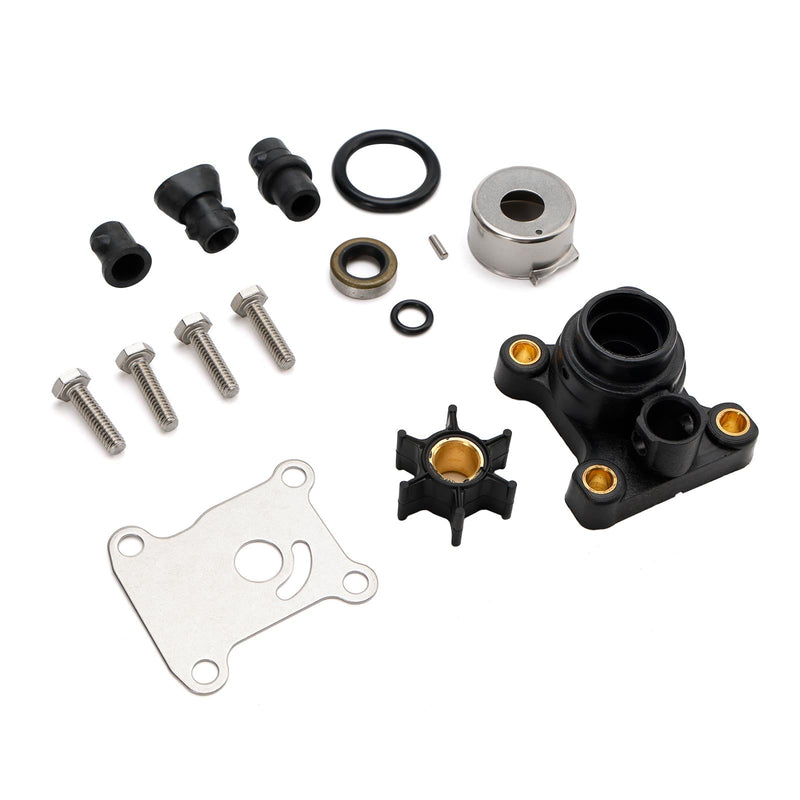 Water Pump Impeller Kit for Johnson Evinrude 8-15HP Outboard w/ Housing 18-3327