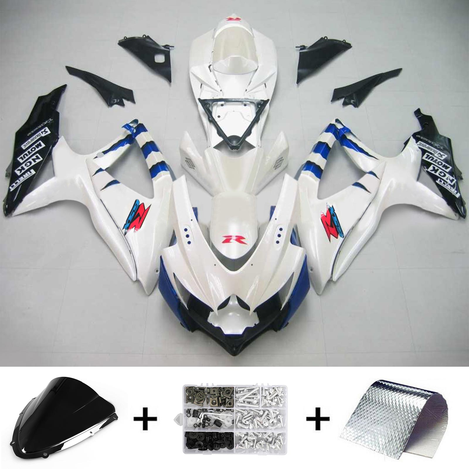 سوزوكي GSXR 600/750 2008-2010 الهدايا المجمعة هيكل السيارة البلاستيك ABS