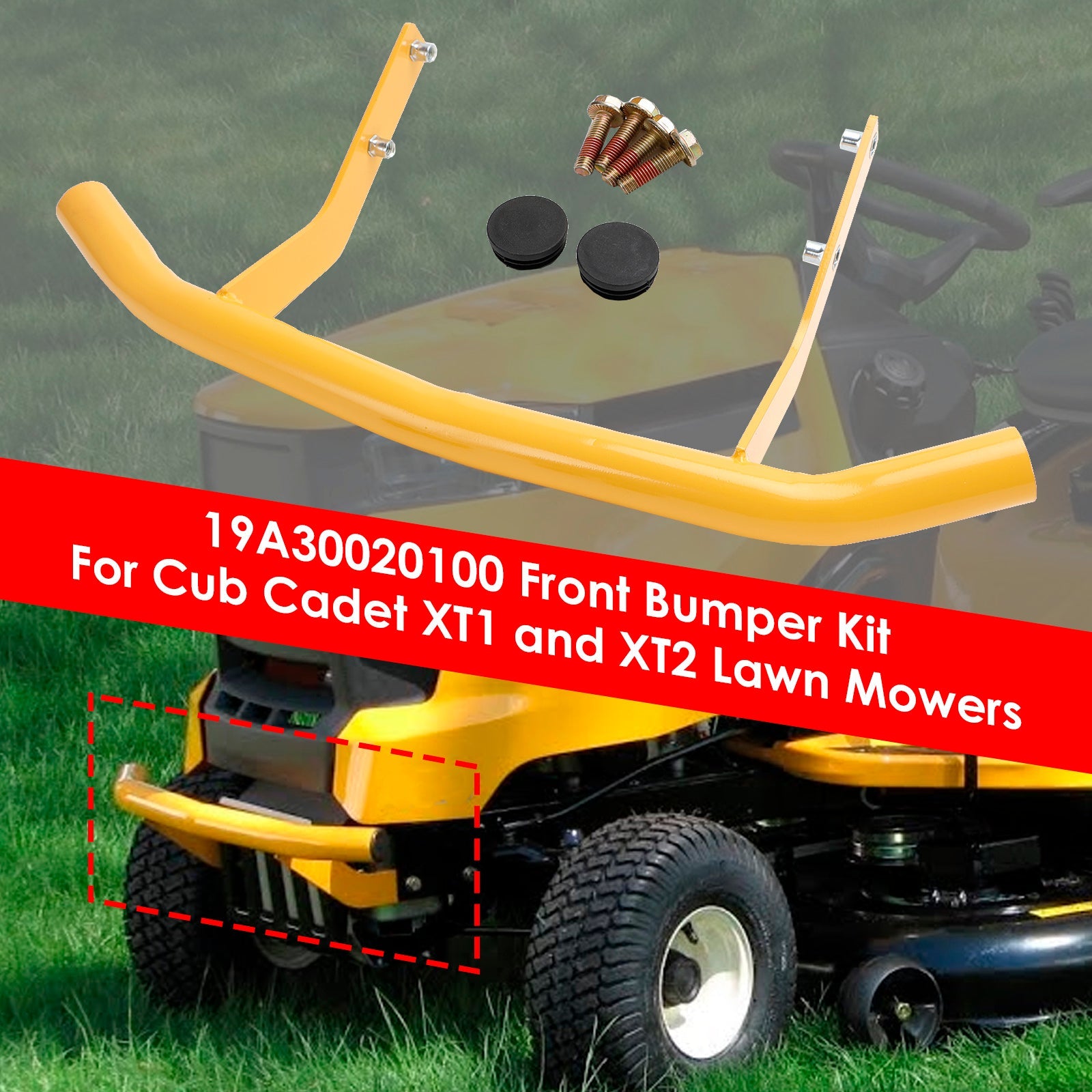 19A30020100 طقم المصد الأمامي لجزازات العشب Cub Cadet XT1 وXT2 2015-