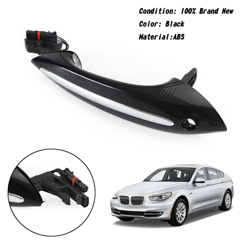 Black Exterior Left+Right Door Handle 51217231931/51217231934 For BMW F10 F01 Generic