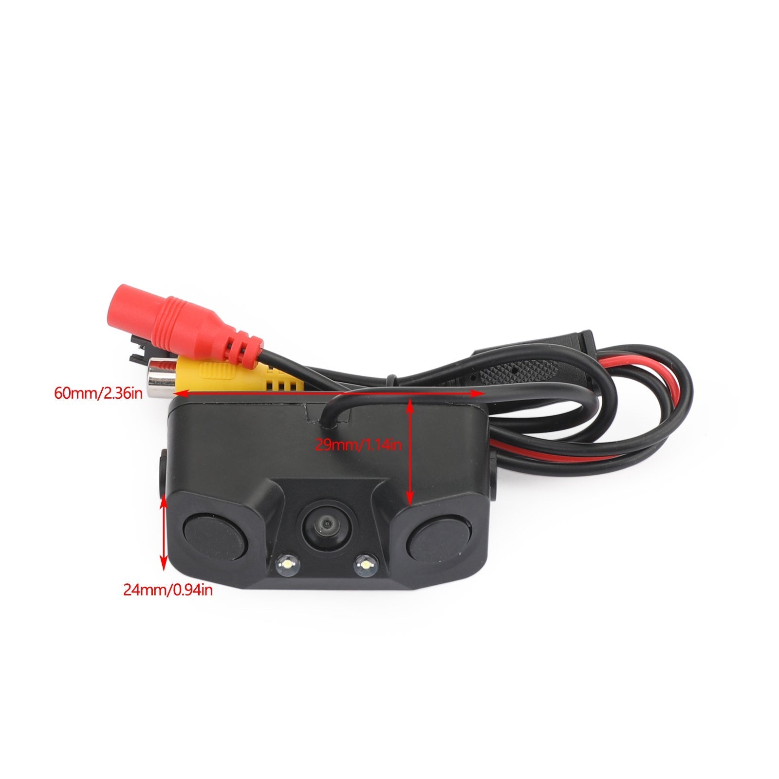 3in1 170?? Car Reversing Rear View Camera Backup Radar Parking Sensor in one Cam