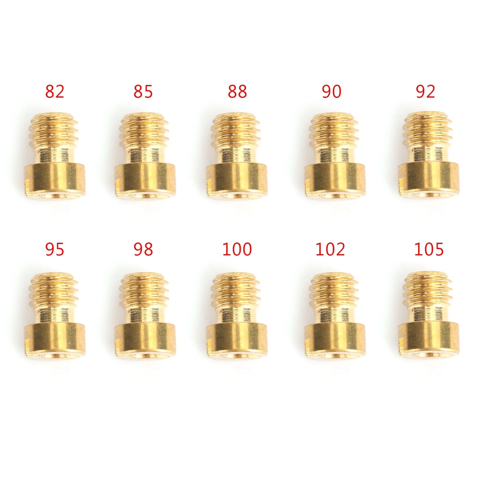 10/set Round Head Main Jet 4mm GY6 50cc 139QMB Scooter Moped Keihin Carb 82-105