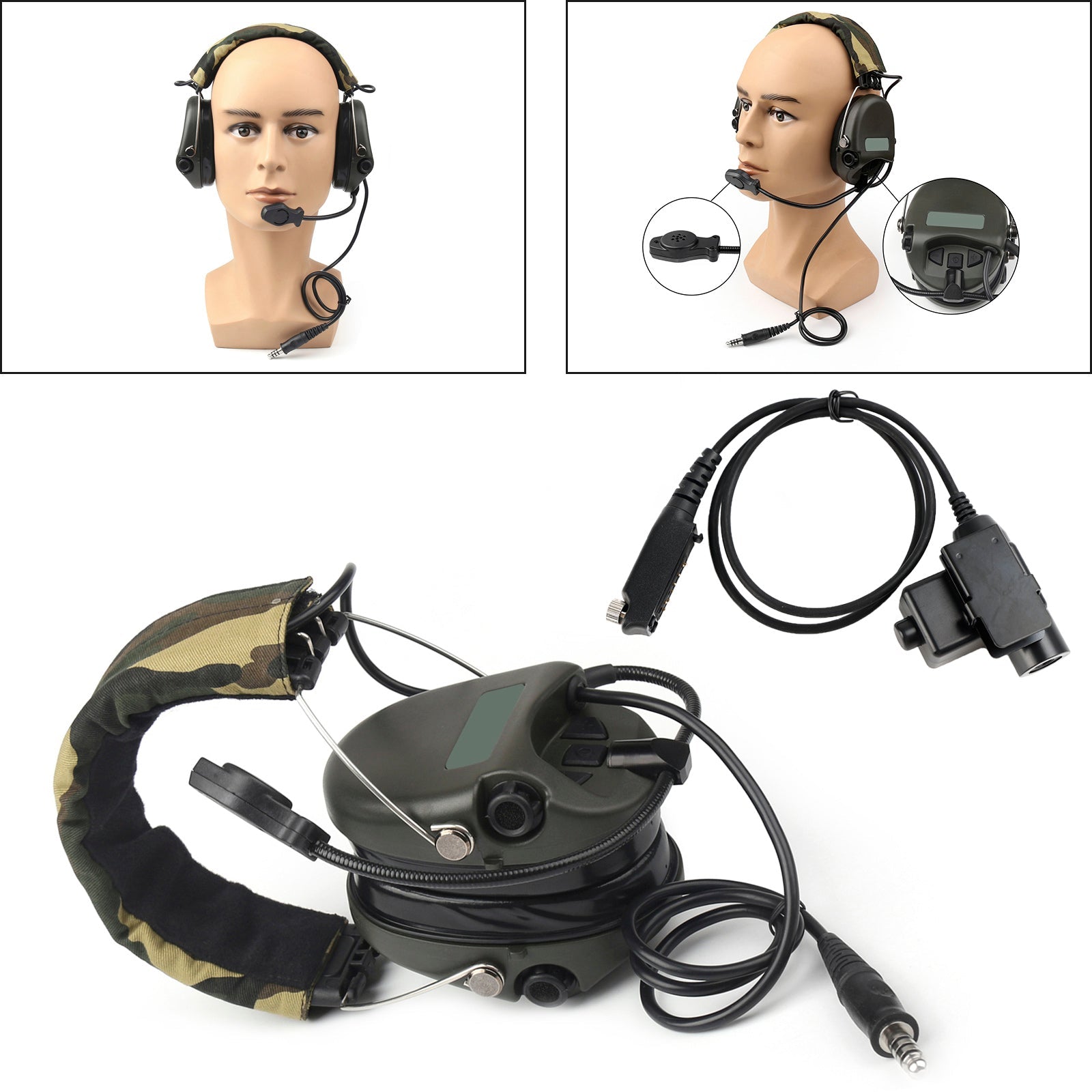 H60 Sound Pickup Noise Reduction CS Headset For Sepura STP8000 STP8030 STP8035