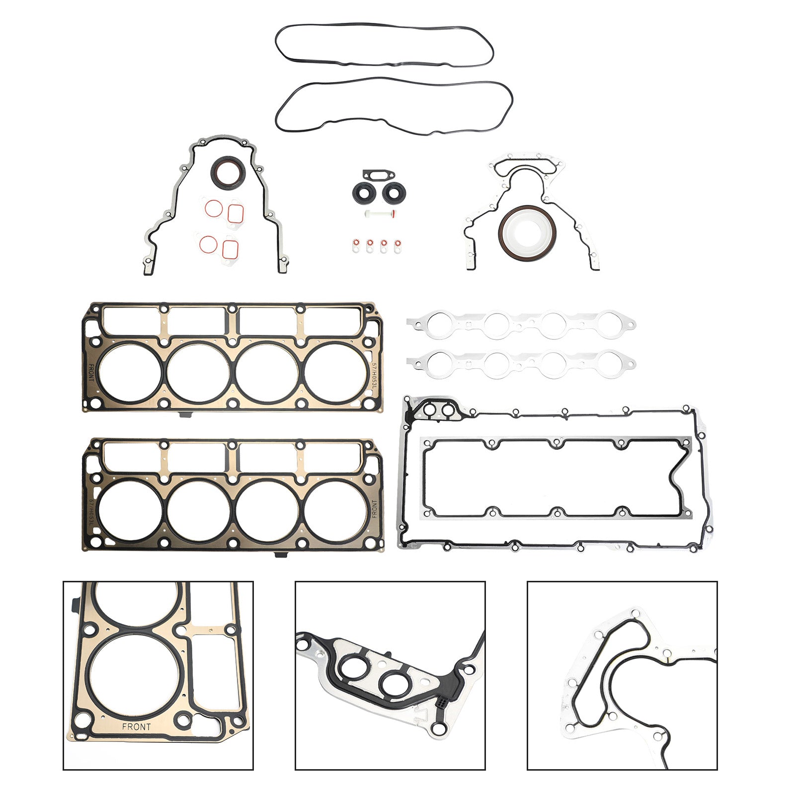 LS Gasket Set Kit &LS9 Head Gaskets For GM Chevrolet LS1/LS6/LQ4/LQ9/4.8/5.3/5.7 Generic