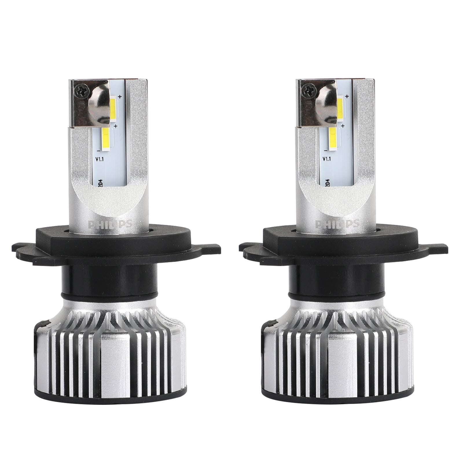 Philips H4 Led Ultinon Essential Car White Headlight Bulbs 6500K 21W 2Pcs