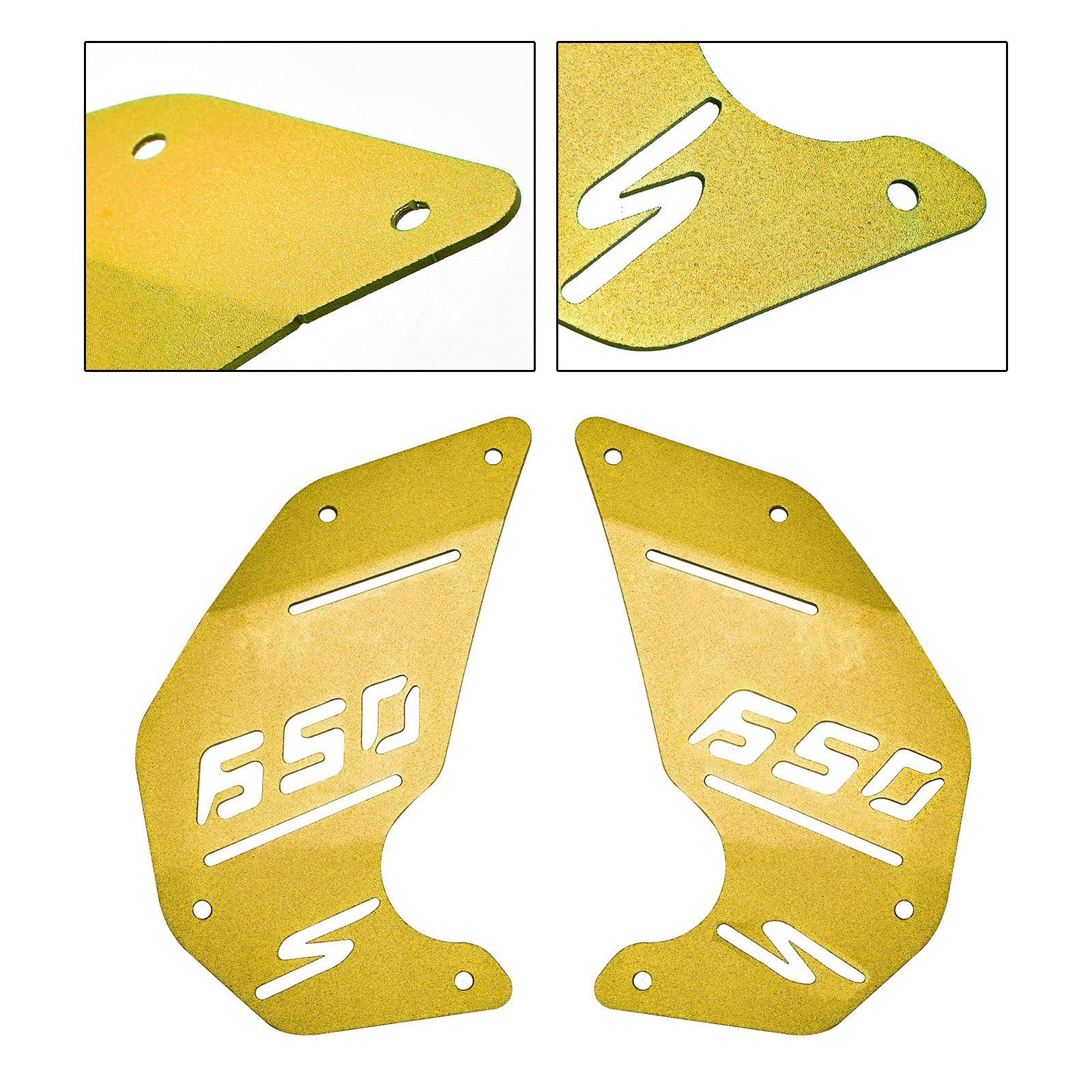 Engine Cover Plate Side Panel Gold For Kawasaki Vulcan S En650 Vn650 2015-2022 Cafe